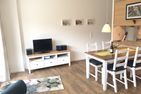  Ferienwohnung *Meeresleuchten* Wittdün auf Amrum - Wohnzimmer der Ferienwohnung Meeresleuchten in Wittdün auf Amrum