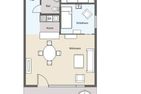 Ferienwohnung *Meeresleuchten* Wittdün auf Amrum - Grundriss der Ferienwohnung Meeresleuchten in Wittdün auf Amrum