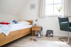  Ferienhaus Schilfrohrsänger 43 Fuhlendorf - Schlafzimmer