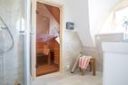  Ferienhaus Haubenlerche 14 Fuhlendorf - Bad OG mit Dusche und Sauna
