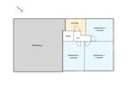  Haus Inselurlaub Hausteil 2 Oevenum - Obergeschoss. Dachschrägen sind kein Bestandteil der Grundrisszeichnung.