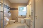 Ferienhaus Glockenstraße Ferienwohnung Ostseehöhe Appartement 1 Scharbeutz - Badezimmer