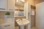 Ferienhaus Glockenstraße Ferienwohnung Ostseehöhe Appartement 1 Scharbeutz - Badezimmer