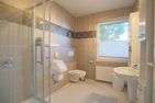 Ferienhaus Glockenstraße Ferienwohnung Ostseehöhe Appartement 1 Scharbeutz - Badezimmer