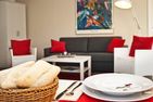 Feriendomizil Strandblick Feriendomizil Strandblick Appartement 2 MeerSonne Haffkrug - Wohnzimmer