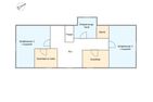  Haus Eva Marie Oldsum - Obergeschoss. Dachschrägen sind kein Bestandteil der Grundrisszeichnung.