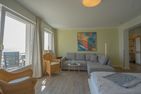 Feriendomizil Strandblick Feriendomizil Strandblick Appartement 1 MeerBlick Haffkrug - Wohnzimmer