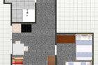 Hüs Sanskiin Ferienwohnung *Eerdglüper* Süddorf auf Amrum - Grundriss der Ferienwohnung Eerdglüper in Süddorf auf Amrum