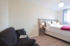 Haus Inselzauber Dünenveilchen Fischerhafen - Schlafzimmer