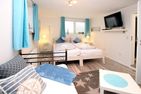 Starklef 1, Whg. 3, Rungholt Wyk - gemütliches Doppelbett mit TV
