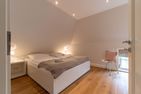  Kapitänshaus West Oldsum - Dieses Schlafzimmer mit Doppelbett...