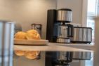  Lütte Hüs Oevenum - Neben einer Filterkaffeemaschine und einem Toaster steht Ihnen ein Mixer und ein Wasserkocher zur Verfügung.