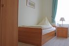  Sandwall 11a, Whg. 2 "Gästehaus Gorch Fock" Wyk - Schlafzimmer mit Einzelbett