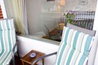 Haus Nordenlicht Ferienwohnung „Dr. Buchholtz" Wittdün auf Amrum - Balkon der Ferienwohnung Buchholtz in Wittdün auf Amrum