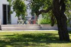  Kapitänshaus Luv & Lee Ostseebad Wustrow - Gartenblick