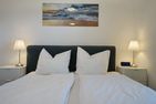 Schloss am Meer Wohnung 41 mit seitlichem Hafenblick Büsum - Schlafzimmer