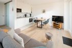 Haus Dünenkate Strandmuschel Ostdorf - Wohnzimmer