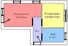 Haus Sielblick Wohnung 9 Neuharlingersiel - Grundriss