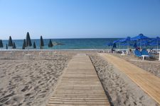 Strand von Platanias bei Rethymnon in der Nähe vom Ferienhaus, nach 6km.