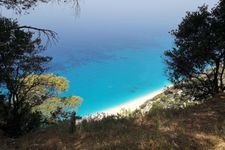 Beach of Egremnoi after approx. 30km