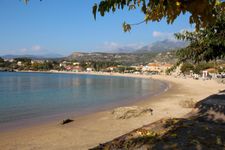 Beach of Stoupa in 7km