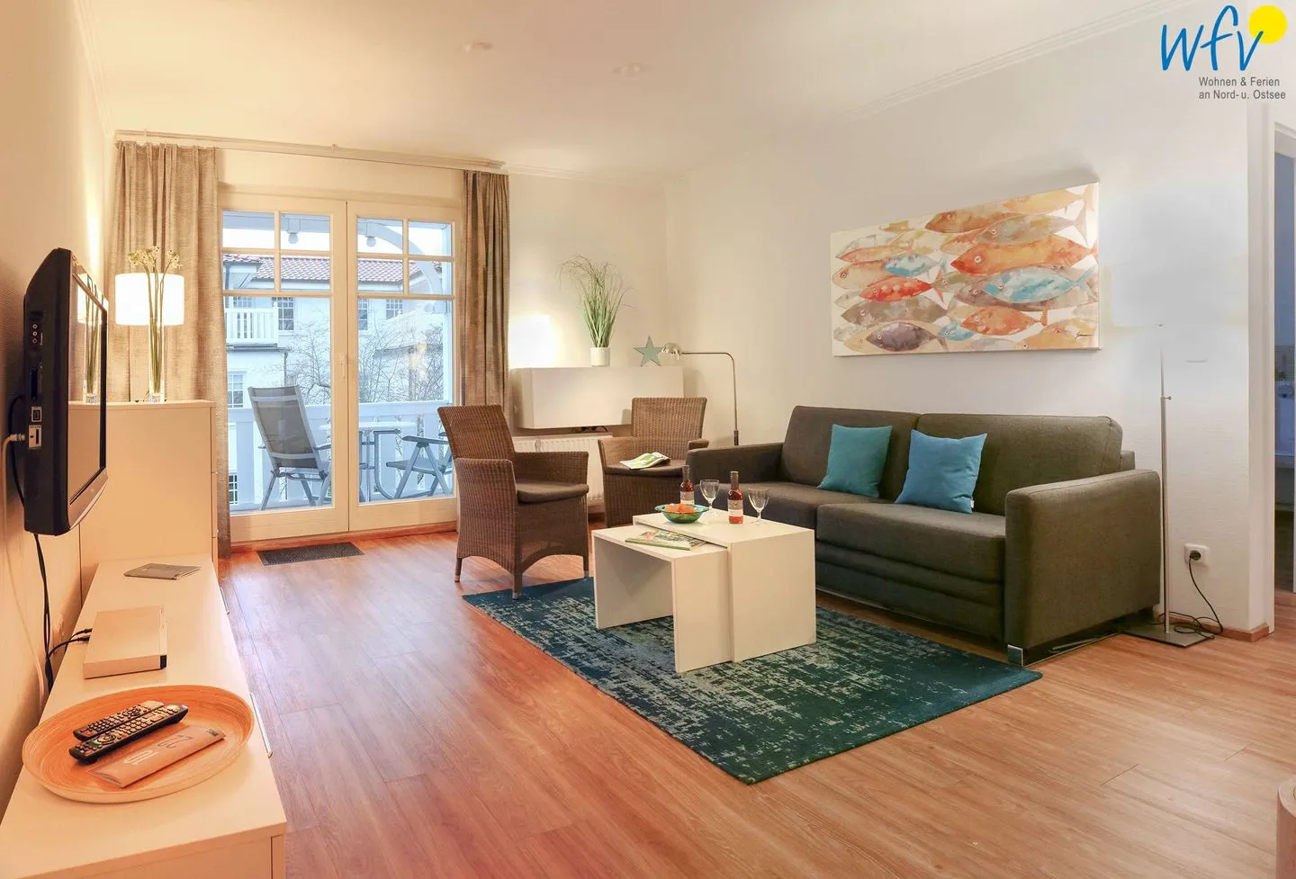 Villa Mönchgut Ferienwohnung 4 Rügen - Binz - Wohnzimmer