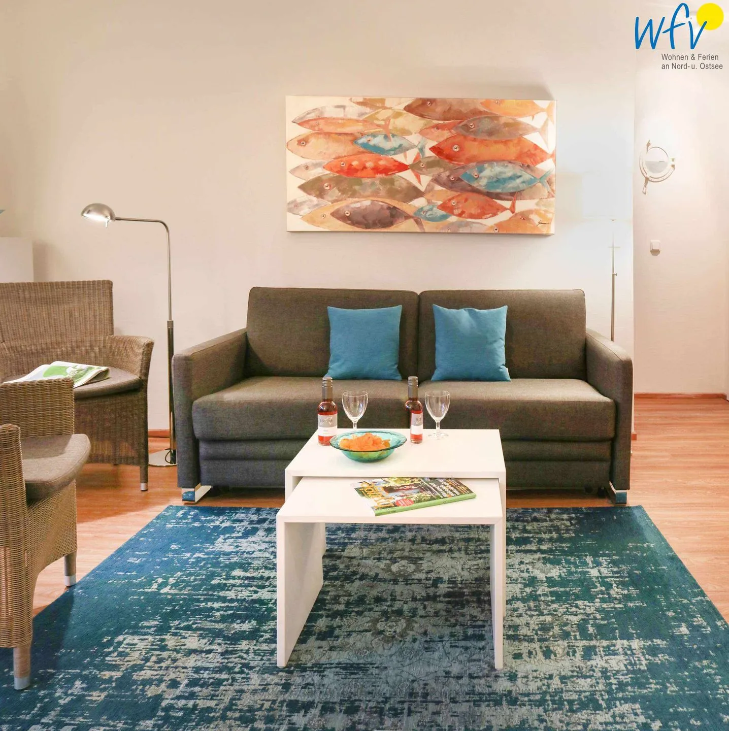 Villa Mönchgut Ferienwohnung 4 Rügen - Binz - Wohnzimmer