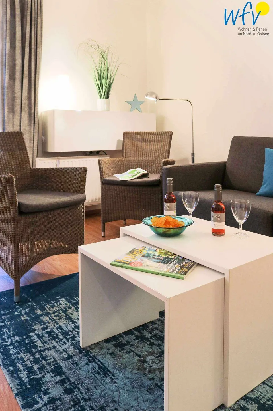Villa Mönchgut Ferienwohnung 4 Rügen - Binz - Wohnzimmer