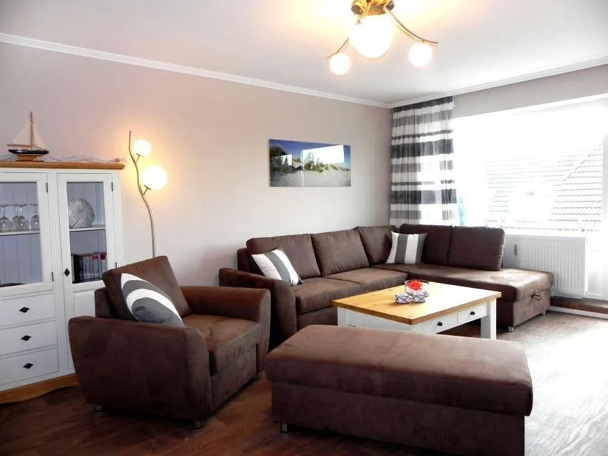 Ferienwohnung *Jessen´s Wattblick* Wittdün auf Amrum - Wohnzimmer in der Ferienwohnung Jessen´s Wattblick in Wittdün auf Amrum