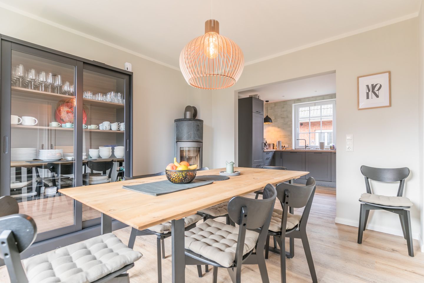 Ferienhaus Wellenhus Esszimmer