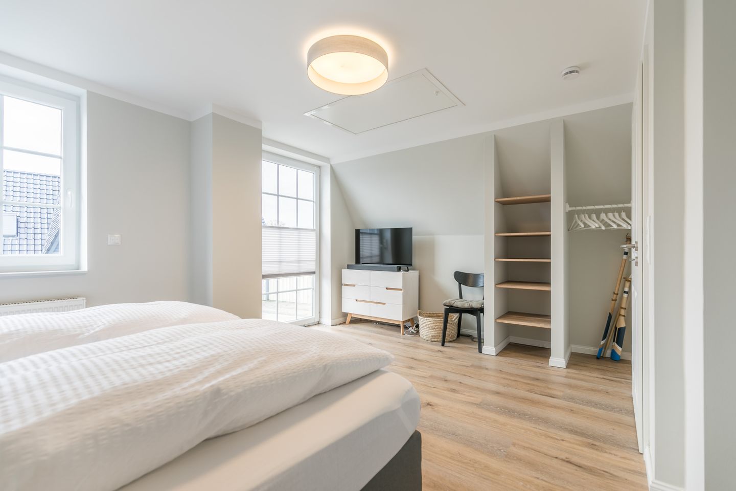 Ferienhaus Wellenhus Schlafzimmer 1