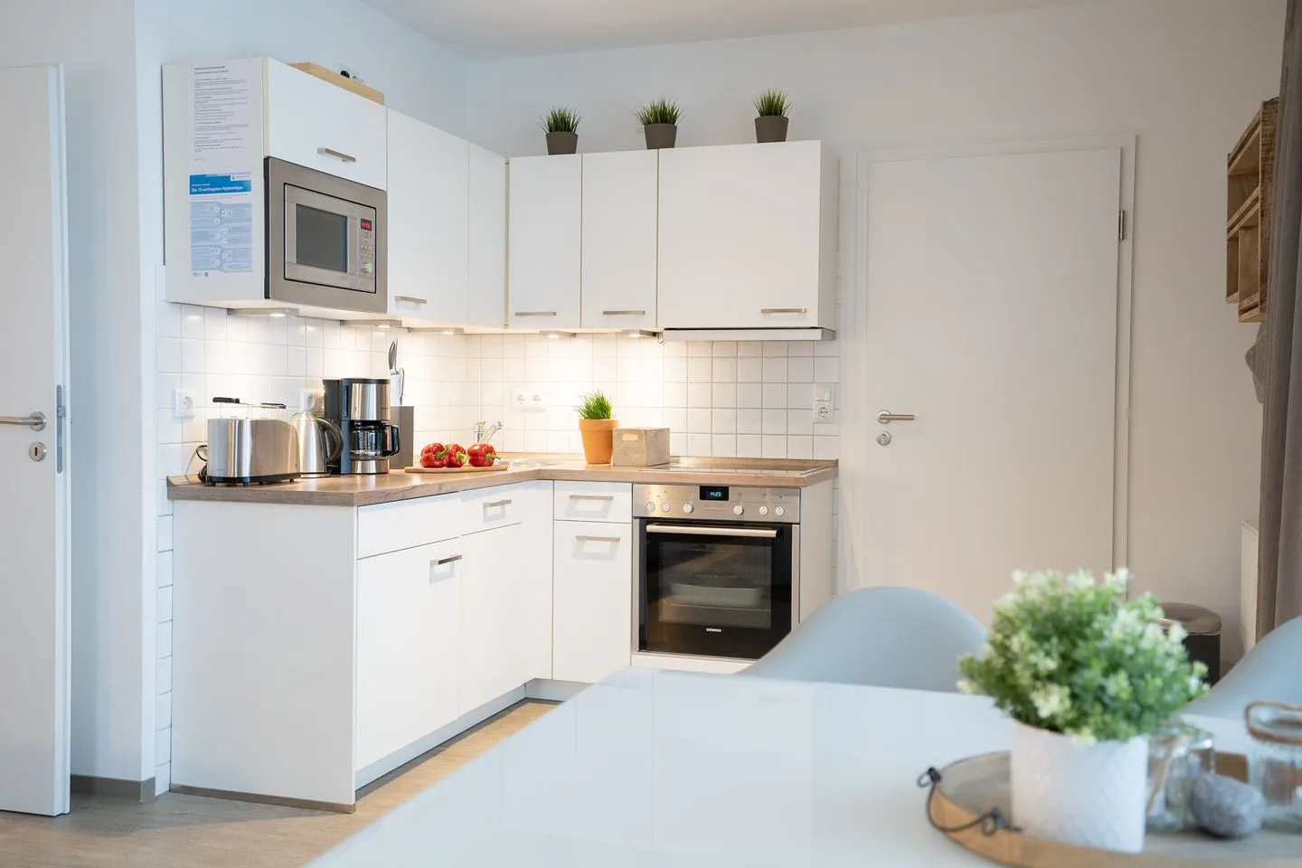 (GAR4b) Ferienwohnung "Ditscher 1" im Appartementhaus "Seelust" Niendorf - Küche / Küchenzeile