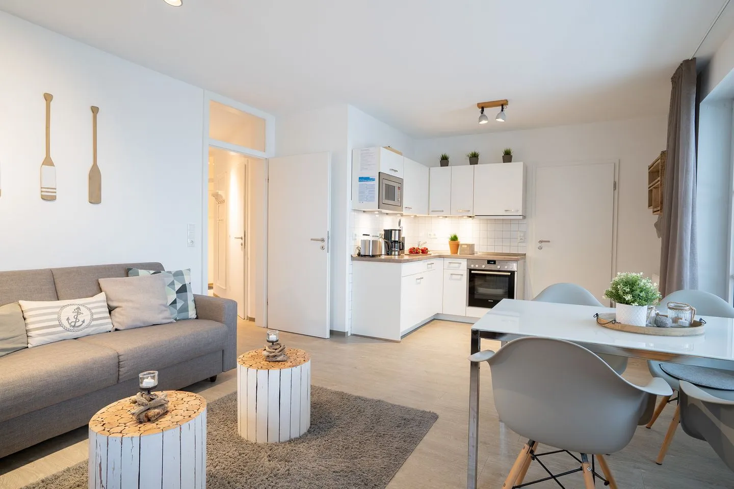 (GAR4b) Ferienwohnung "Ditscher 1" im Appartementhaus "Seelust" Niendorf - Wohnzimmer