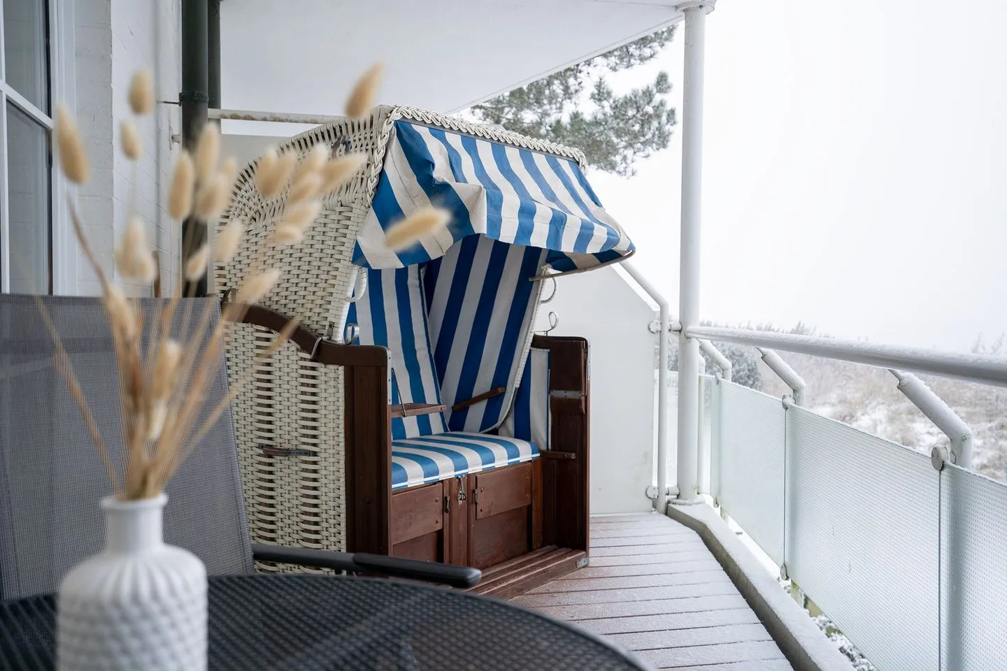 (GAR4b) Ferienwohnung "Ditscher 1" im Appartementhaus "Seelust" Niendorf - Balkon