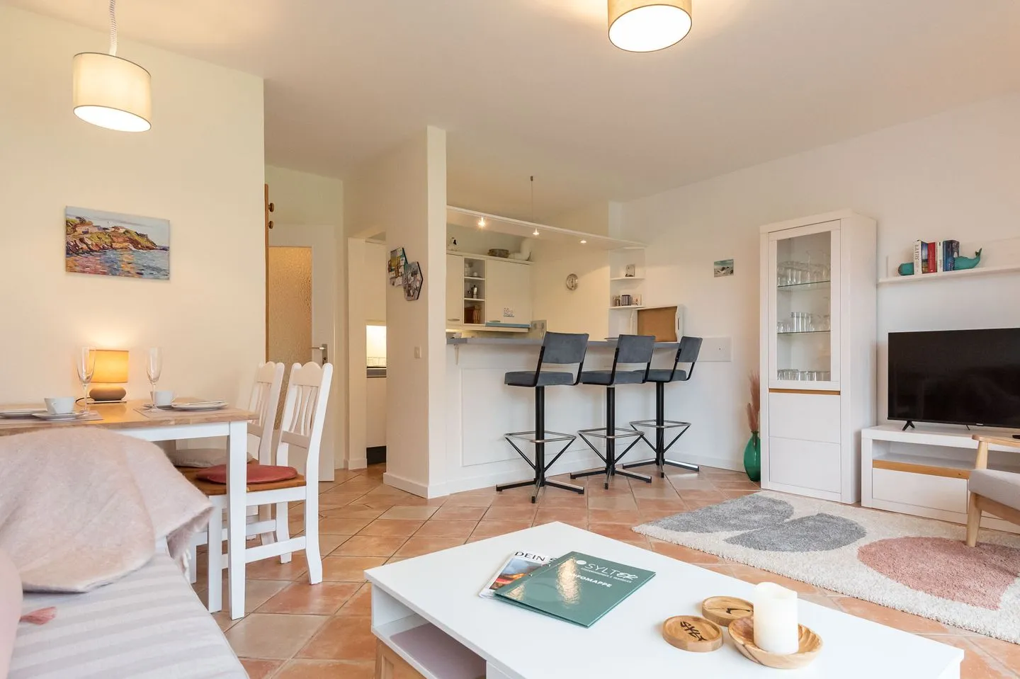 Haus Heidehörn, App. 5 Wenningstedt - Wohnzimmer