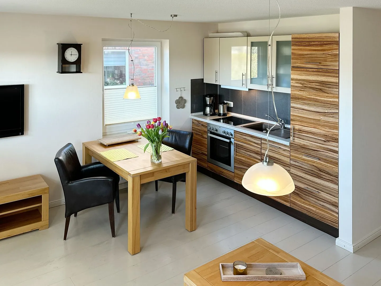 Ferienwohnung *Ose* Wittdün auf Amrum - Offene Küche in der Ferienwohnung Ose in Wittdün auf Amrum