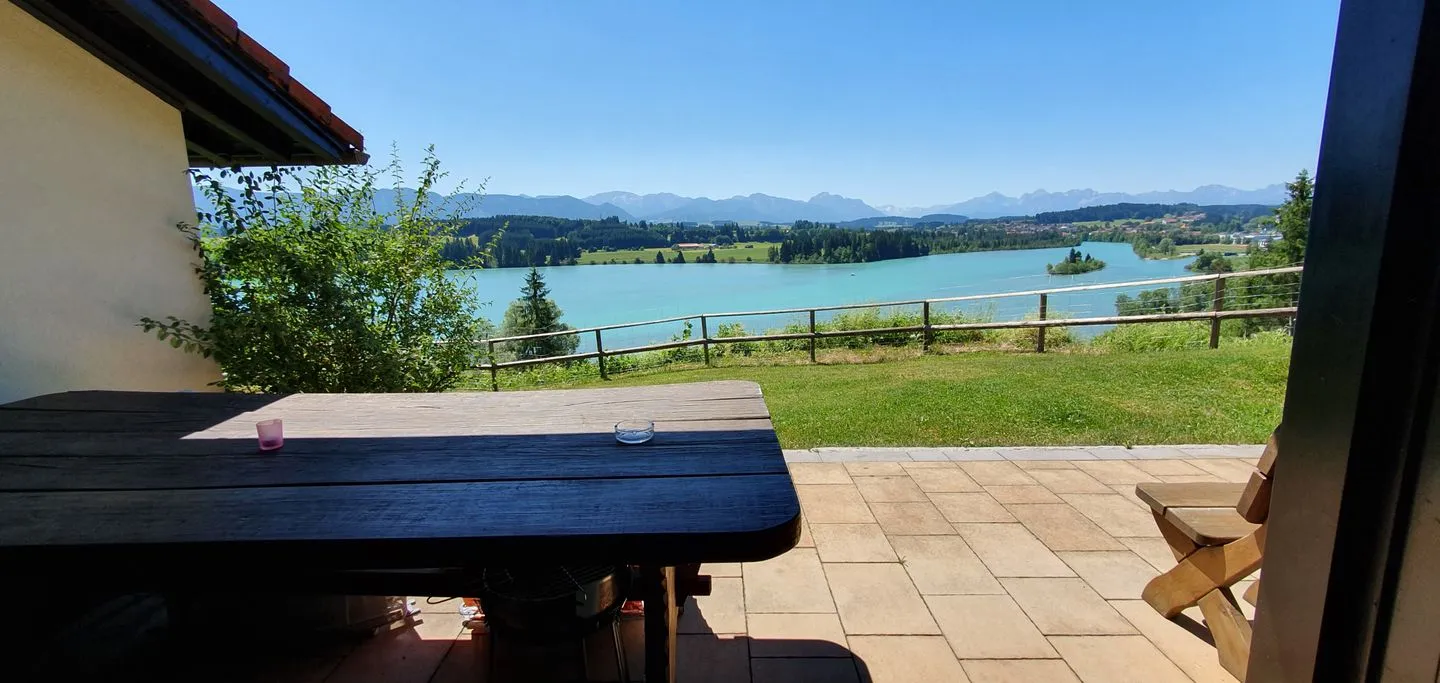 Feriendorf Hochbergle Haus 37 Lechbruck am See - Terrasse