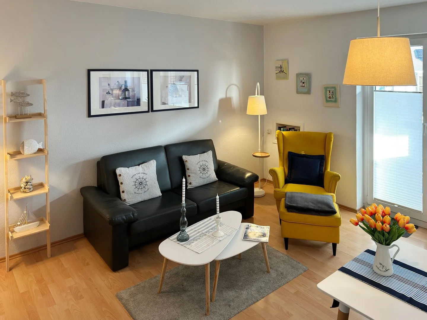 Haus Diana Ferienwohnung „Kniepsand" Wittdün auf Amrum - Wohnzimmer der Ferienwohnung Kniepsand in Wittdün auf Amrum