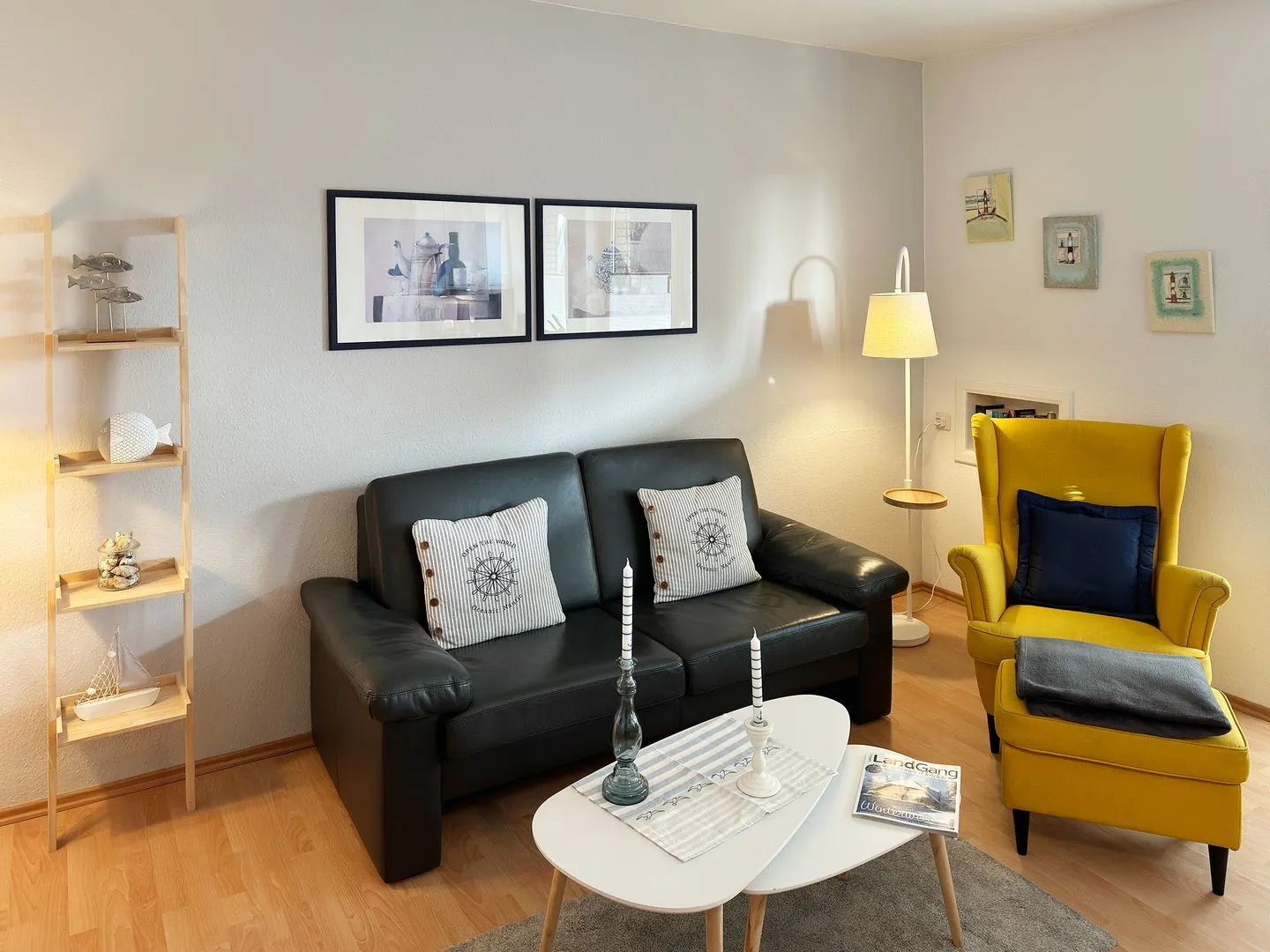 Haus Diana Ferienwohnung „Kniepsand" Wittdün auf Amrum - Wohnzimmer der Ferienwohnung Kniepsand in Wittdün auf Amrum