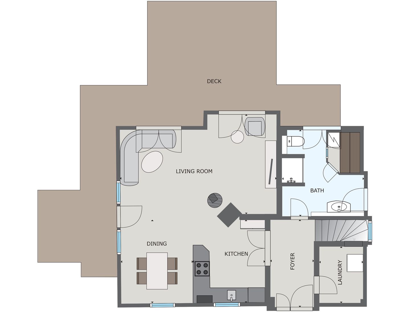  Ferienhaus Haubenlerche 20 Fuhlendorf - Grundriss