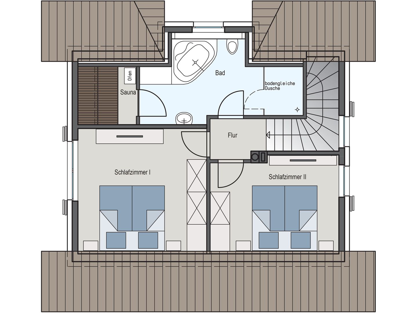 Ferienhaus Seeschwalbe 60 Fuhlendorf - Grundriss