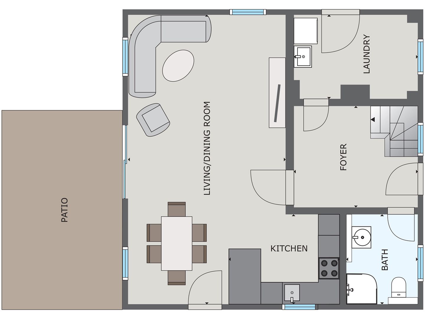  Ferienhaus Schilfrohrsänger 48 Fuhlendorf - Grundriss
