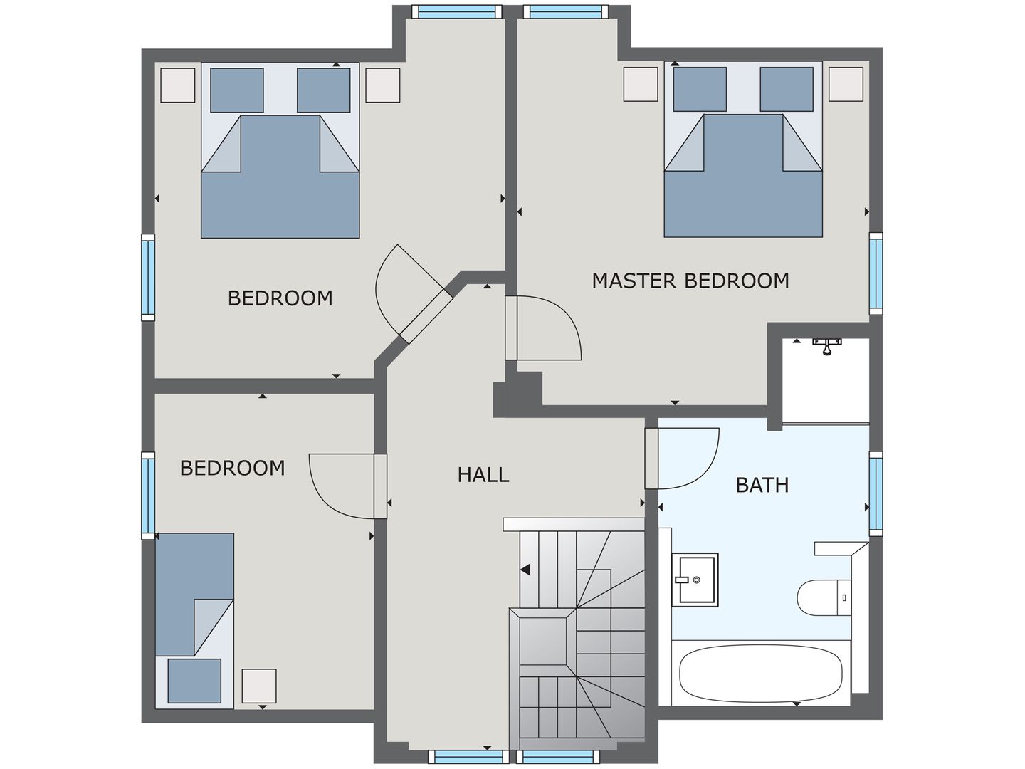  Ferienhaus Schilfrohrsänger 48 Fuhlendorf - Grundriss