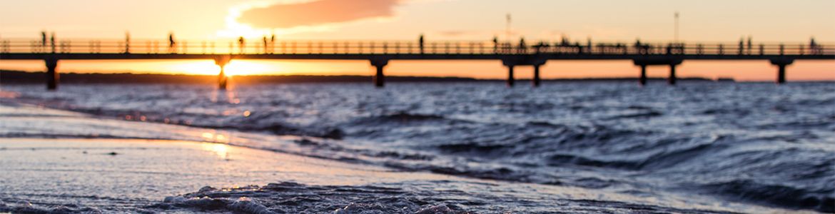 Sonnenuntergang im Ostseebad Prerow