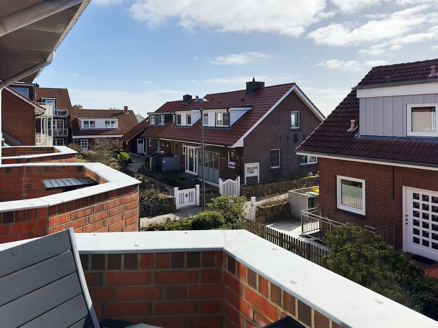 Haus *Südspitze 18* Ferienwohnung Südspitze 18/6 - Meerblick Wittdün auf Amrum - Blick vom Balkon der Ferienwohnung Südspitze 18/6 Meerblick in Wittdün auf Amrum