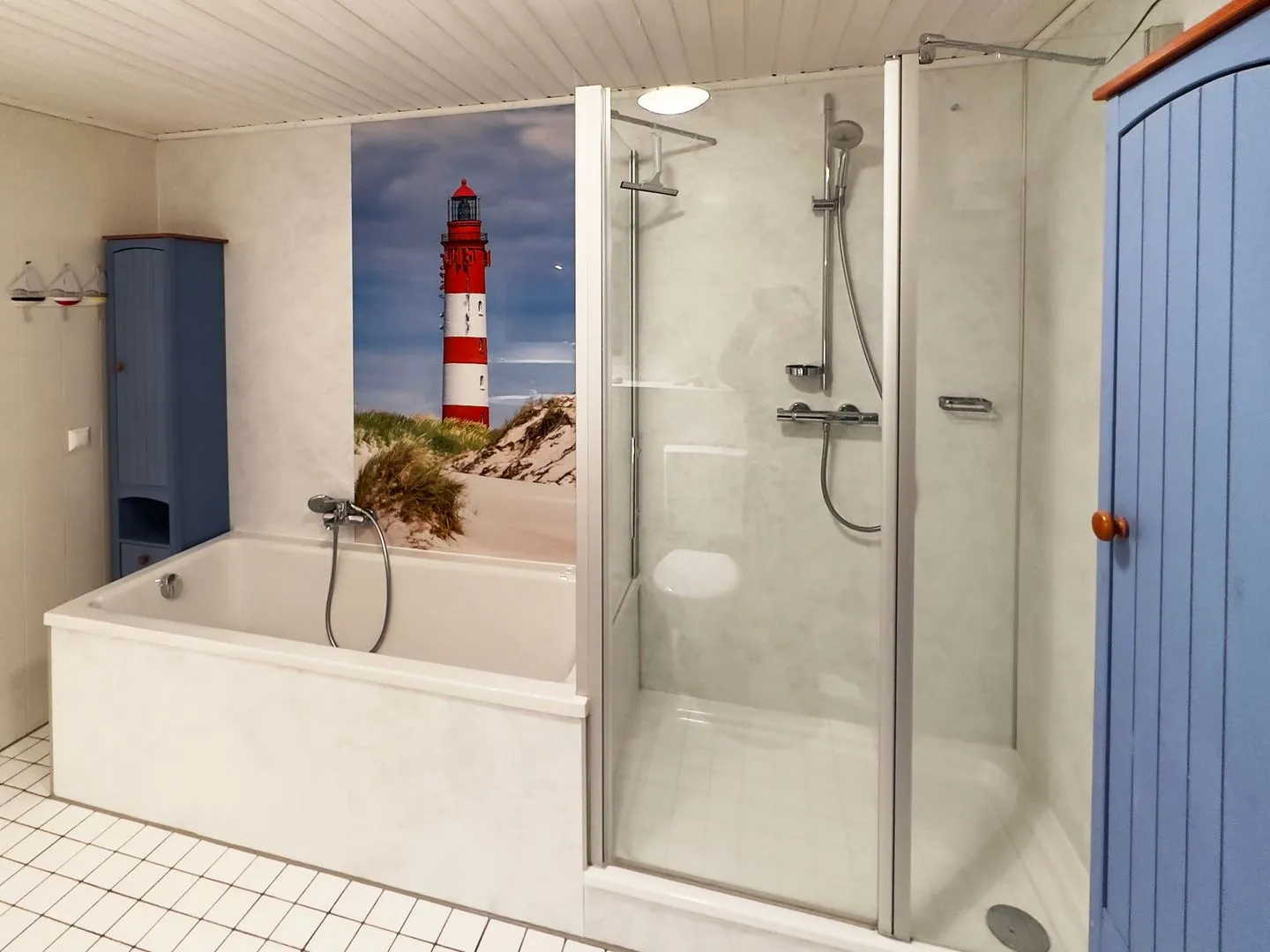 Haus Nordenlicht Ferienwohnung „Willkommen bei den Hartmanns" Wittdün auf Amrum - Badezimmer der Ferienwohnung "Willkommen bei den Hartmanns" in Wittdün auf Amrum