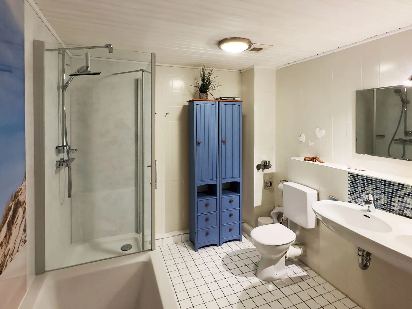 Haus Nordenlicht Ferienwohnung „Willkommen bei den Hartmanns" Wittdün auf Amrum - Badezimmer der Ferienwohnung "Willkommen bei den Hartmanns" in Wittdün auf Amrum