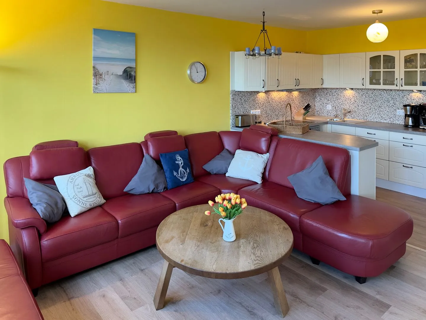 Haus Nordenlicht Ferienwohnung „Willkommen bei den Hartmanns" Wittdün auf Amrum - Wohnzimmer der Ferienwohnung "Willkommen bei den Hartmanns" in Wittdün auf Amrum