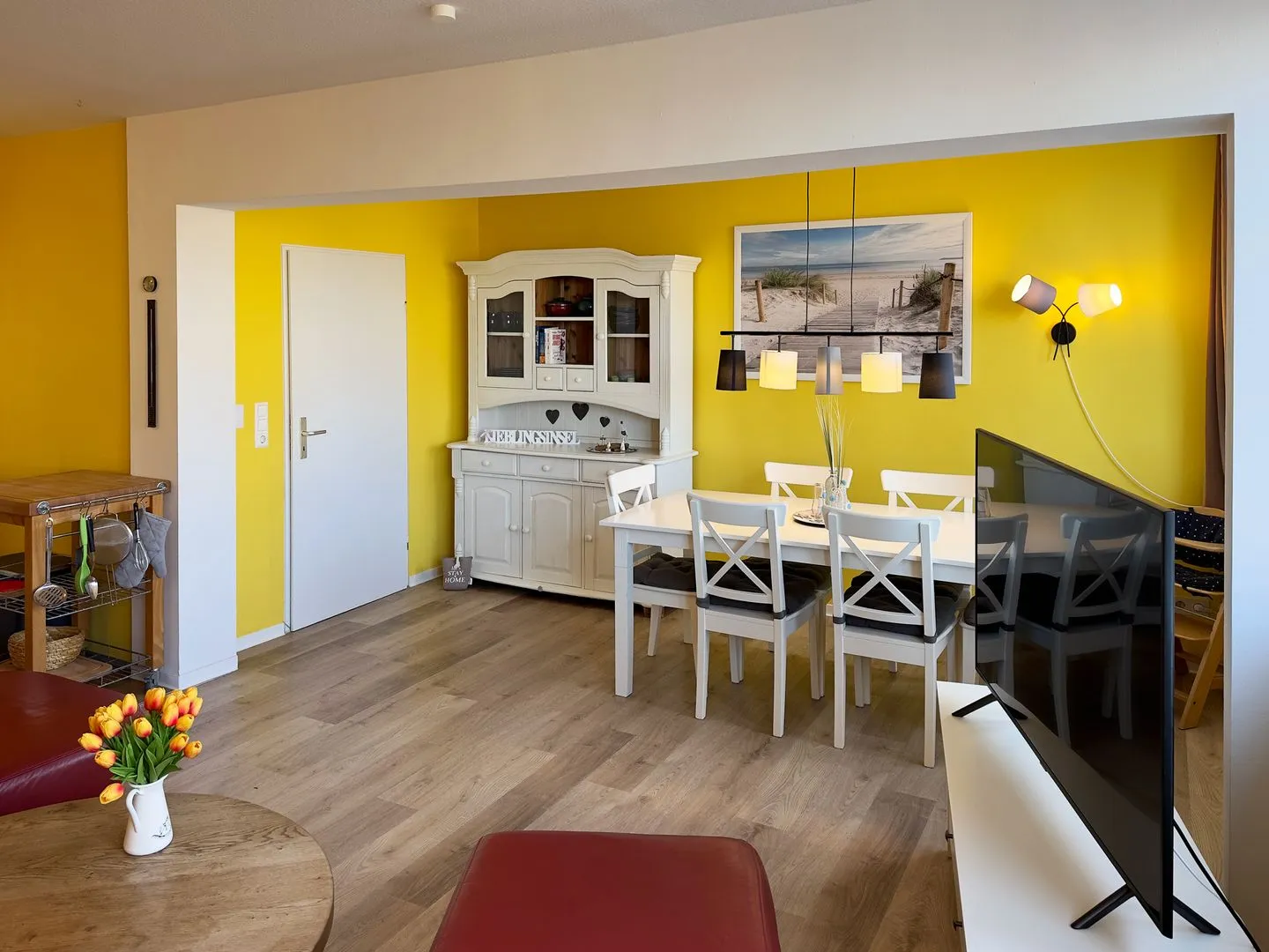 Haus Nordenlicht Ferienwohnung „Willkommen bei den Hartmanns" Wittdün auf Amrum - Essbereich der Ferienwohnung "Willkommen bei den Hartmanns" in Wittdün auf Amrum