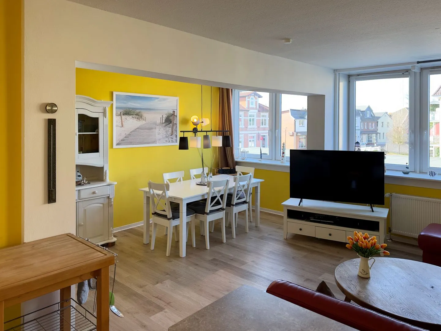 Haus Nordenlicht Ferienwohnung „Willkommen bei den Hartmanns" Wittdün auf Amrum - Essbereich der Ferienwohnung "Willkommen bei den Hartmanns" in Wittdün auf Amrum